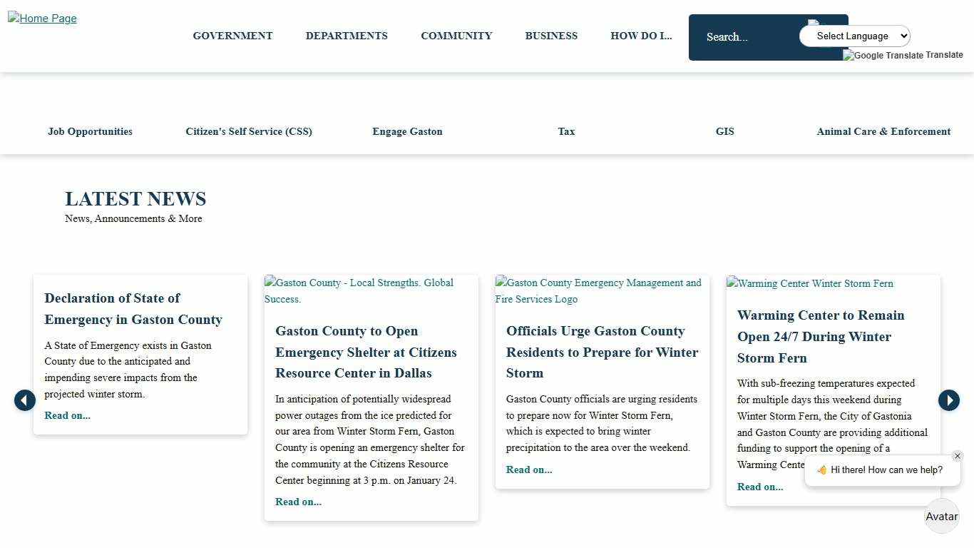 Gaston County, NC Official Website